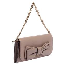 مملوكة مسبقًا  محفظة كيت سبيد ميلو جلد وردي فاتح ب سلسلة