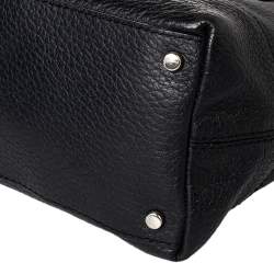 Pre Owned Kate Spade Black Leather Foldover Tote