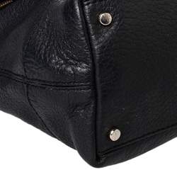 Pre Owned Kate Spade Black Leather Foldover Tote