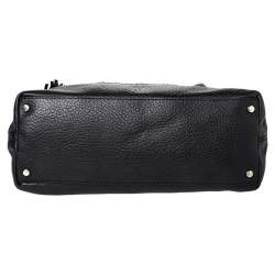 Pre Owned Kate Spade Black Leather Foldover Tote