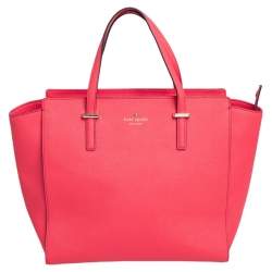 Kate Spade Coral Red Leather Cedar 