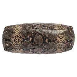 Pre Owned Kate Spade Multicolor Quilted Python Embossed Leather Maryanne Shoulder Bag