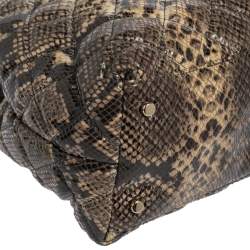 Pre Owned Kate Spade Multicolor Quilted Python Embossed Leather Maryanne Shoulder Bag