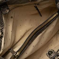 Pre Owned Kate Spade Multicolor Quilted Python Embossed Leather Maryanne Shoulder Bag