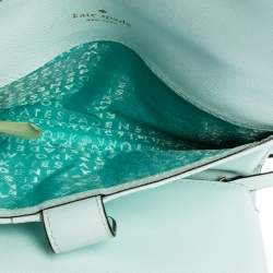 Pre Owned Kate Spade Light Aqua Blue Leather Laurel Way Winni Crossbody Bag