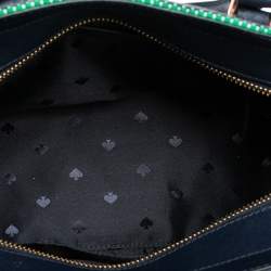 Pre Owned حقيبة يد توتس كيت سبيد بوردووك كاميرون قماش مغزول وجلد متعددة الألوان مخططة