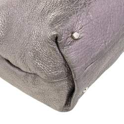 Pre Owned Kate Spade Silver Leather Shoulder Bag