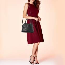 Pre Owned Kate Spade Black Leather Dome Satchel