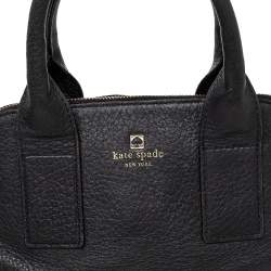 Pre Owned Kate Spade Black Leather Dome Satchel