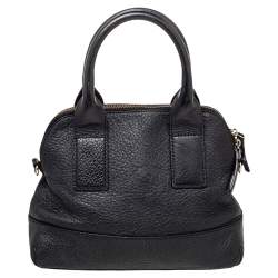 Pre Owned Kate Spade Black Leather Dome Satchel