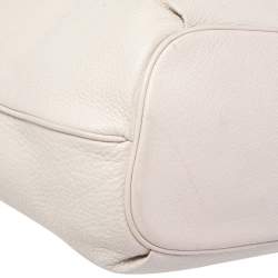 Kate Spade Cream Leather Drawstring Satchel