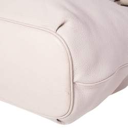 Kate Spade Cream Leather Drawstring Satchel