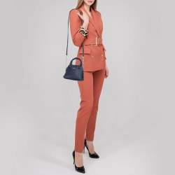 مملوكة مسبقًا Kate Spade Navy Blue Leather Cedar Street Mini Maise Satchel