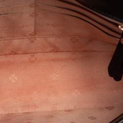 Pre Owned حقيبة كتف كيت سبيد تويست لوك أميليا جلد وقطيفة سوداء