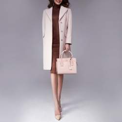 Pre Owned حقيبة يد توتس كيت سبيد كاميرون ستريت كانداس جلد برتقالي زهري