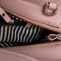 Pre Owned حقيبة يد توتس كيت سبيد كاميرون ستريت كانداس جلد برتقالي زهري