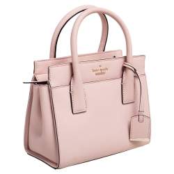 Pre Owned حقيبة يد توتس كيت سبيد كاميرون ستريت كانداس جلد برتقالي زهري