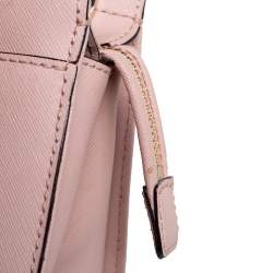 Pre Owned حقيبة يد توتس كيت سبيد كاميرون ستريت كانداس جلد برتقالي زهري