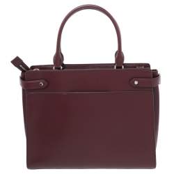 Pre Owned حقيبة ساتشل كيت سبيد ستاسي جلد عنابي كبيرة 