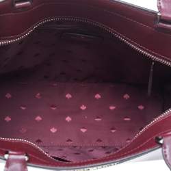 Pre Owned حقيبة ساتشل كيت سبيد ستاسي جلد عنابي كبيرة 