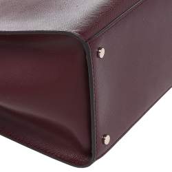 Pre Owned حقيبة ساتشل كيت سبيد ستاسي جلد عنابي كبيرة 