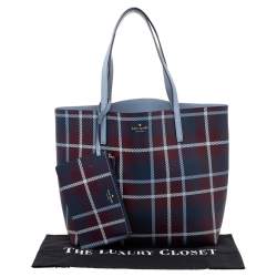 Pre Owned Kate Spade Multicolor Leather Mya Arch Place Reversible Tote