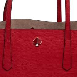 Pre Owned Kate Spade Red Leather Tote