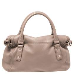 Kate Spade Beige Leather Cobble Hill Leslie Satchel