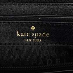 مملوكة مسبقًا محفظة كيت سبيد سحاب ملتف كانفاس مقوى متعدد الألوان