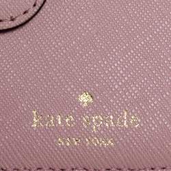Pre Owned Kate Spade Pink Leather Bifold Wallet