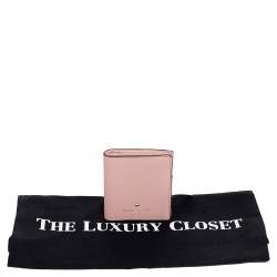 Pre Owned Kate Spade Pink Leather Bifold Wallet