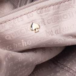 Pre Owned Kate Spade Navy Blue Leather Small Wood Drive Harris Shoulder Bag