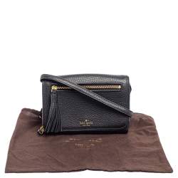 مملوكة مسبقًا Kate Spade Black Leather Chester Street Avie Crossbody Bag