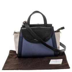 Pre Owned Kate Spade Tri Color Leather Small Cobble Hill Adrien Top Handle Bag