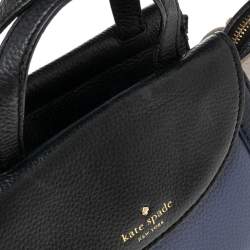 Pre Owned Kate Spade Tri Color Leather Small Cobble Hill Adrien Top Handle Bag