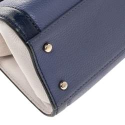 Pre Owned Kate Spade Tri Color Leather Small Cobble Hill Adrien Top Handle Bag