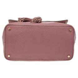 Pre Owned Kate Spade Pink Leather James Street Sparrow Top Handle Bag