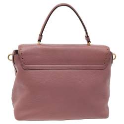 Pre Owned Kate Spade Pink Leather James Street Sparrow Top Handle Bag