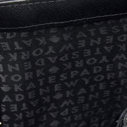 Pre Owned Kate Spade Black Leather Joy Laurel Way Trifold Wallet