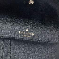 Pre Owned Kate Spade Black Leather Joy Laurel Way Trifold Wallet