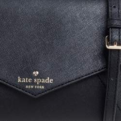 Pre Owned حقيبة كروس كيت سبيد سيدار ستريت جلد أسود 