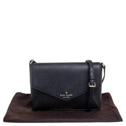 Pre Owned حقيبة كروس كيت سبيد سيدار ستريت جلد أسود 