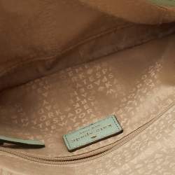 Kate Spade Mint Green Leather Perforated Flap Shoulder Bag