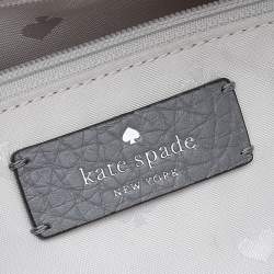 Pre Owned Kate Spade Grey Leather Large Leighton Satchel