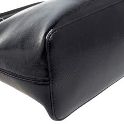 Pre Owned Kate Spade Black Patent Leather Zip Dome Satchel