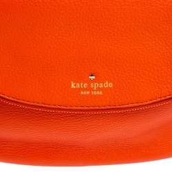 Pre Owned Kate Spade Orange Leather Jackson Medium Shoulder Bag