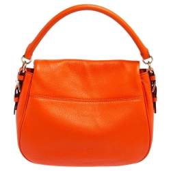 Pre Owned Kate Spade Orange Leather Jackson Medium Shoulder Bag