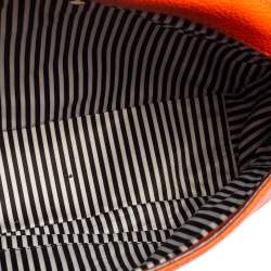 Pre Owned Kate Spade Orange Leather Jackson Medium Shoulder Bag