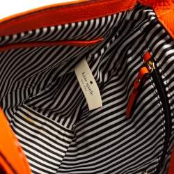 Pre Owned Kate Spade Orange Leather Jackson Medium Shoulder Bag