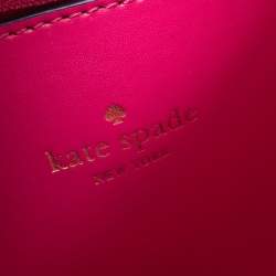 Pre Owned Kate Spade Blue Leather Brynlee Top Handled Bag